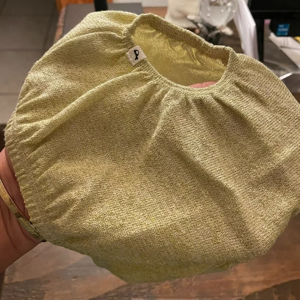 NWOT Oh Baby! Stardust Tushie Diaper Cover Gold Girls Baby Infants 3M - 6 Months
